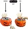 Halloween Candy Bowl, Animated Pumpkin Candy Holder, Lighted Red Eyes and Sound Candy Dish with Motion Activated for Trick-Or-Treaters Party